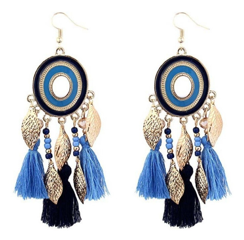 Pendientes Bohemia Borlas Largo Colgante Aretes Fiesta Moda