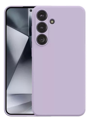 Carcasa Silicona Slim Aterciopelada Para Samsung S24+ Plus Color Violeta
