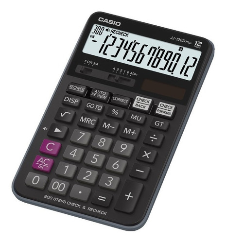 Calculadora Casio Jj-120dplus Oficina 12 Dígitos