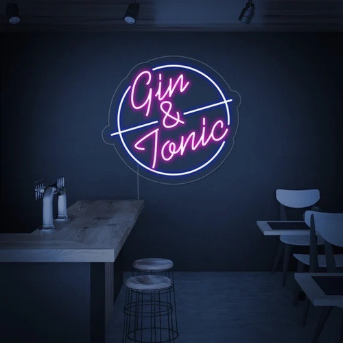 Imagen 2 de 10 de Letras Luminosas Figuras Neon Led. Texto Con Luz De Colores.