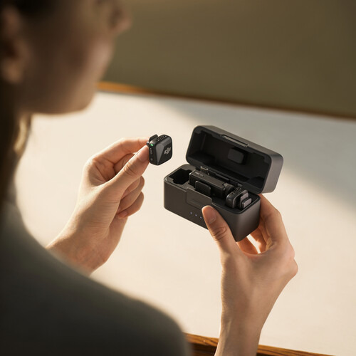 Microfone Dji Mic Mini 2 Tx Microfone 1 Rx Receptor 1 Case Preto