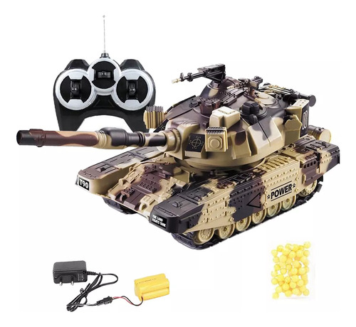 Controle Remoto 1/32 Battle Tank Simulation Toys Int