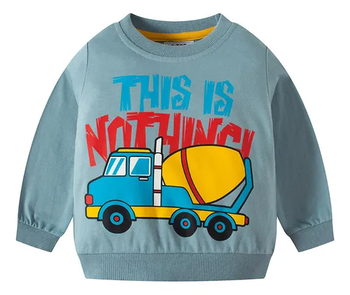 Algodón Puro Con Estampado De Letras De Coche De Bebé Para Otoño E Invierno Para Niños