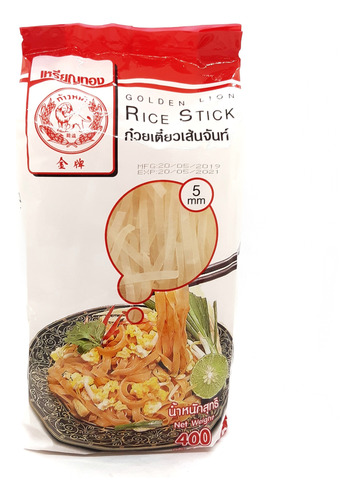 Fideo De Arroz 5 Mm - 400 Gr - Origen: Tailandia