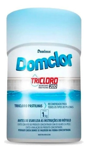 Pastilha De Cloro 5 Unidades 200g Para Piscina Limpeza