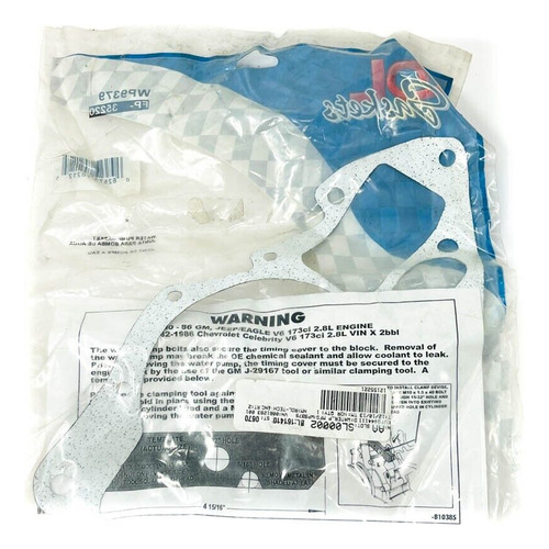 Rol Wp9379 Water Pump Gasket Replaces Fel-pro 35220