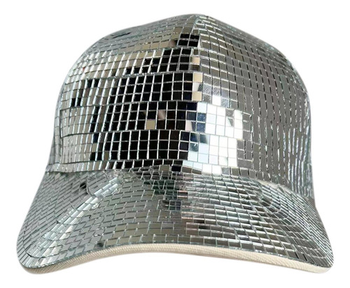 2 Sombrero De Espejo De Bola De Discoteca, Gorra De