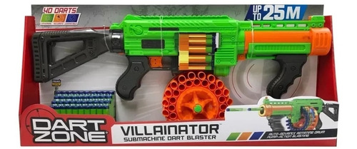 Pistola Lanza Dardos Villainator Subfusil Dart Zone 61078 Pg