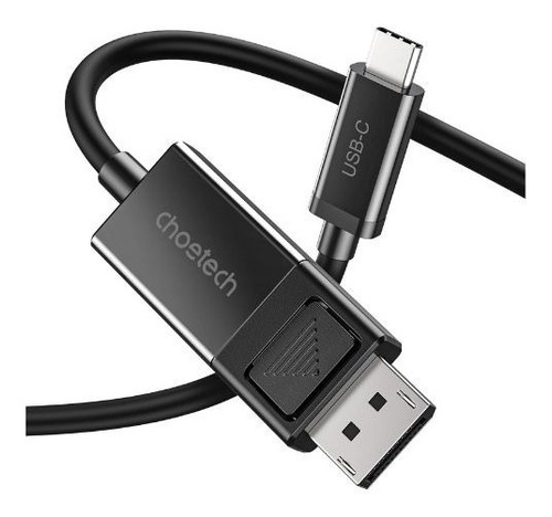 Cable Adaptador Usb Tipo C A Dp Soporta 8k 30hz Negro