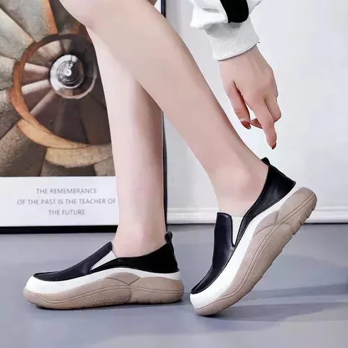 Zapatos Ortopédicos Cómodos De Cuero Suave Para Mujer