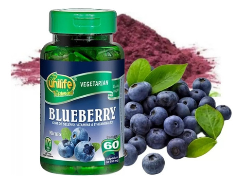 Blueberry Arándano Vitaminas Y Minerales - 60 Cáps