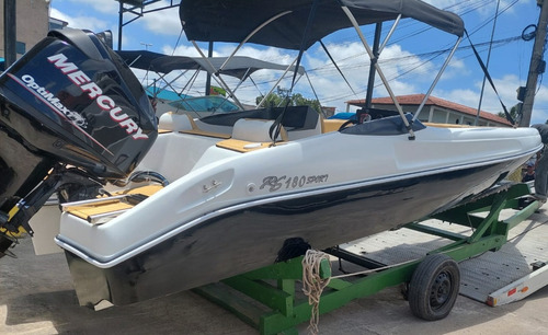 Lancha 18 Pés Rs 180 Com Motor Mercury 100 Hp 4 Tempos 0km