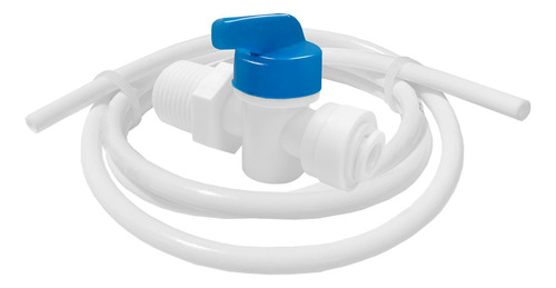 Registro Plastico 1/2 P/ Filtro De Agua + 2mt Mangueira 1/4