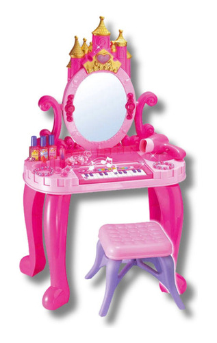Set De Belleza Tocador Maquillaje Con Piano Niña