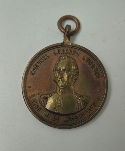Medalla Homenaje Al Coronel Lorenzo Lugones 1896
