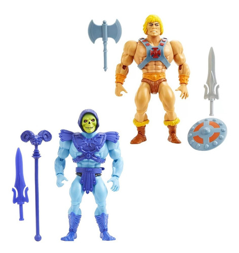 Imagem 3 de 10 de Bonecos He Man E Esqueleto - Master Of The Universe - Mattel