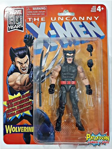 Wolverine - Figura X-men Retro Colección Marvel 80 Years