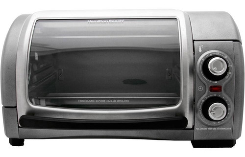 Forno de bancada elétrico Hamilton Beach Easy Reach 31334 12L prata 220V