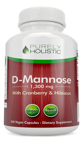 D Mannose Cranberry D Manosa Manossa Orgánico 240 Capsulas
