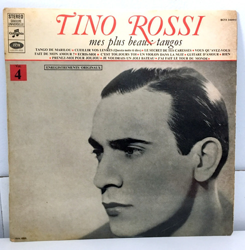 Lp Tino Rossi- Mes Plus Beaux Tangos Raro