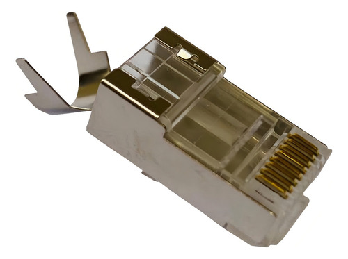 Conector RJ45 CAT6 Blindado Profissional Cat6a Cat7 Plug Kit C/10pçs