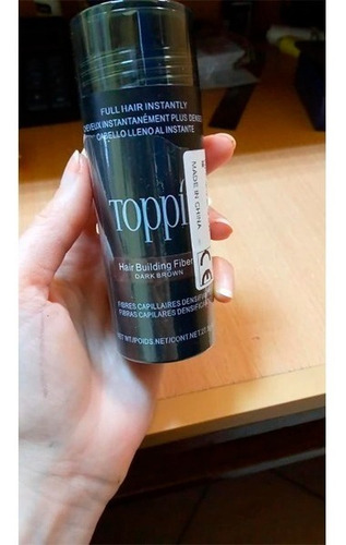 Imagen 7 de 7 de Toppik Fibras Capilares Cabello Negro Instantáneo P/calvicie