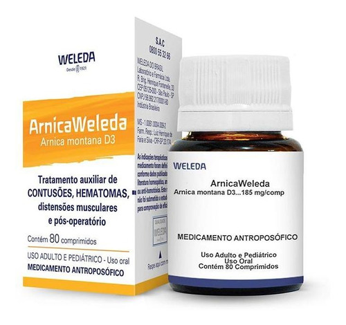 Arnica D3 Weleda 80 Comprimidos