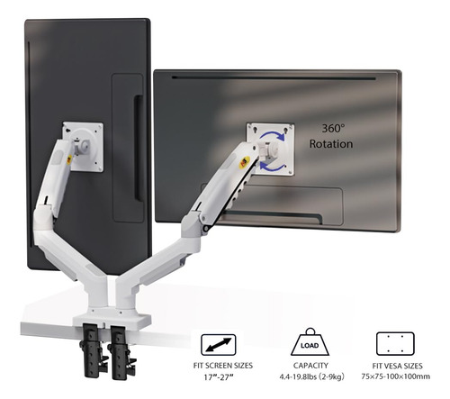 Soporte De Escritorio Para Monitor Doble Para Pantallas 17-2