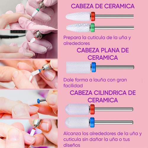 2024 Juego De Brocas De Dril Uñas Manicura Profesional 30