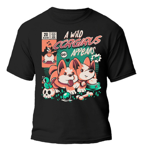 Remera Perro Corgi Diseño Exclusivo 100% Algodon