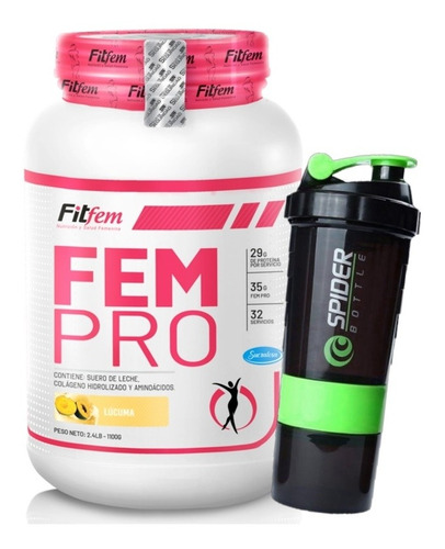 Fem Protein .proteina De Mujer + Shaker ¡¡delivery Gratis !!