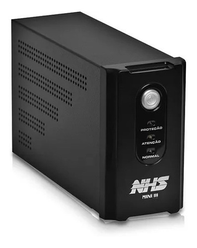 Nobreak Nhs Mini Iii 600va/300w Bivolt Preto 120v Ou 220v