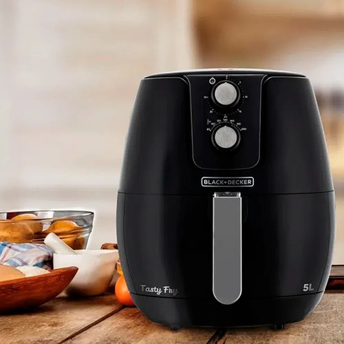 Freidora Air Fryer Black Decker 1400 W, 5 litros, 220 V, sin aceite