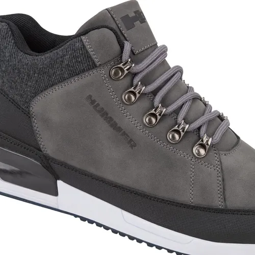Tenis Hummer 7800 Gris Botita Casual Hombre Antiderrap