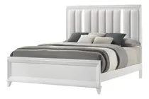 Comprar Cama King Cressida, Cama Blanca Moderna Cabecera Tapizada