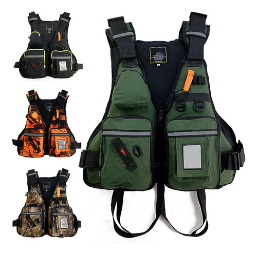 Chaleco Salvavidas Multifuncional Para Pesca Al Aire Libre