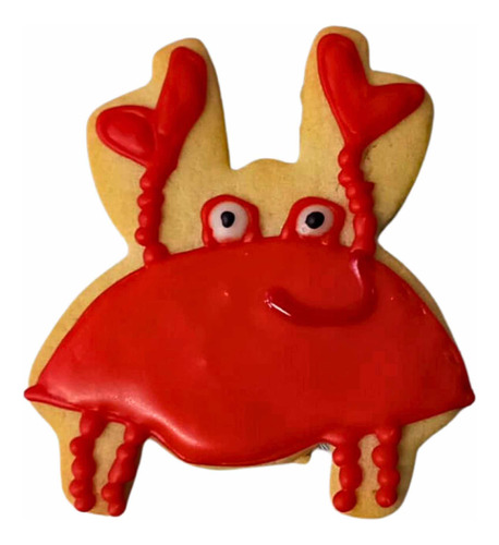 Galletas Decoradas De Cangrejo - 10 Pz