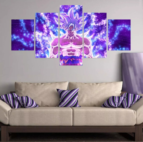 5 Cuadros Decorativos Pintura De Diamantes Dragon Ball Goku