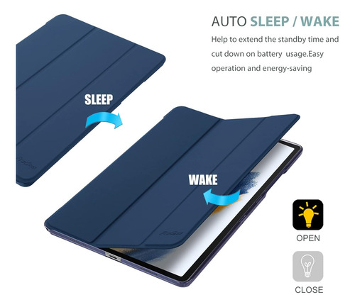 Funda Con Tapa Soporte Magnetico Para Galaxy Tab A8 10.5