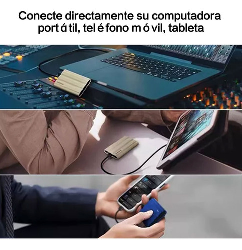 Disco Duro Externo De Ultra Alta Velocidad Ssd 1tb Rojo