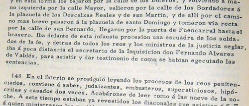 Auto General De Fe Madrid 1680 Inquisición 2 Tomos Facsímil