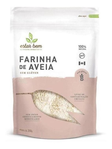 Kit 6x: Farinha De Aveia Sem Glúten Estar Bem 250g