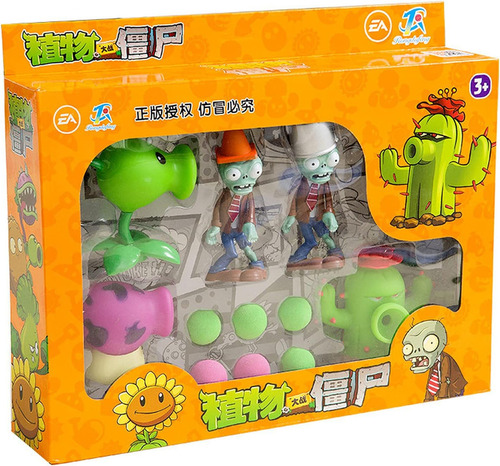 Juguetes Plantas Vs Zombies Incluye 2 Zombies Y 3 Plantas - No Incluye Caja