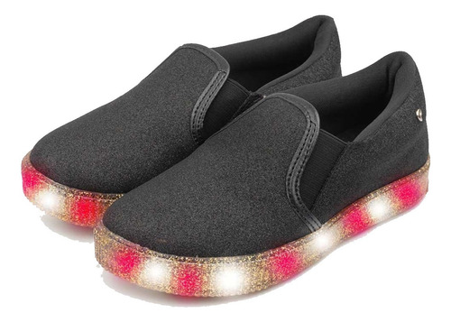 Pampili Slip-on Led 435.137 - Tênis Infantil Menina Iate