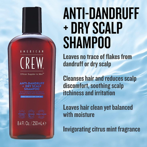 Imagen 3 de 6 de Shampoo Anticaspa + Acondicionador American Crew Men
