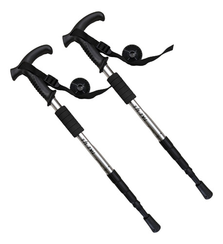 Baston Trekking Senderismo Aluminio Antishock Extensible Par