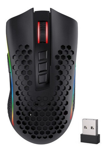 Mouse Gamer Redragon Storm Pro M808-ks Wireless, Rgb Negro