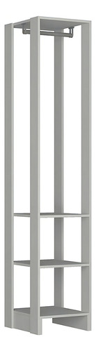 Closet Yes 1 Cabideiro 3 Prateleiras Ey105 Branco - Nova