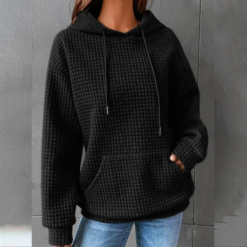 A Sudadera Casual Con Capucha Para Mujer