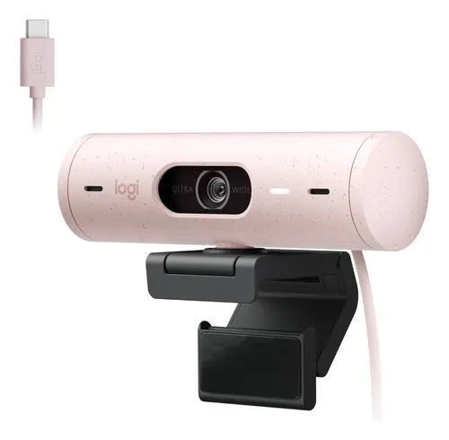 Webcam Logitech HD Brio 500 Full HD - Rosa